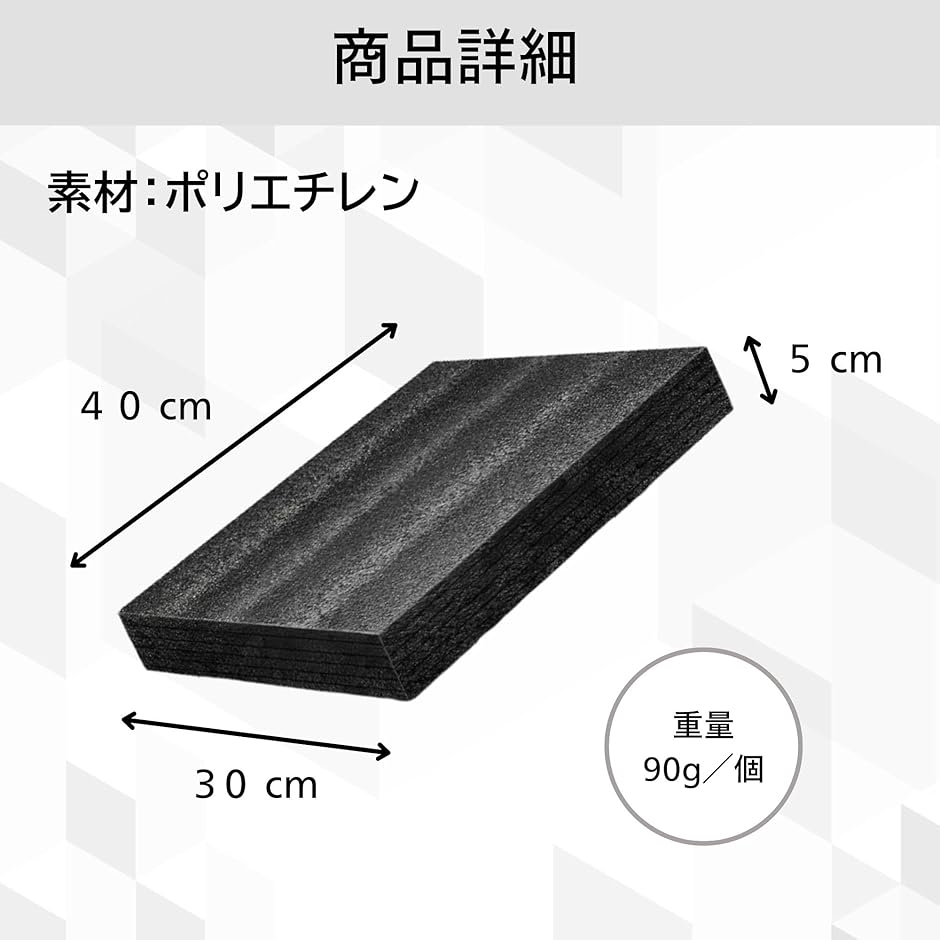 緩衝材 ブロッククッション 40cmx30cmx5cm 保護材 収納ケース用