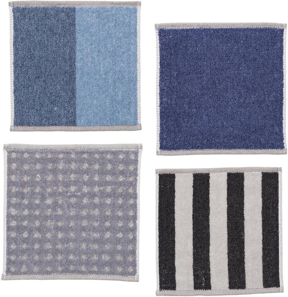 タオルハンカチ メンズ 綿100% 吸湿性 速乾性 コンパクト パイル地