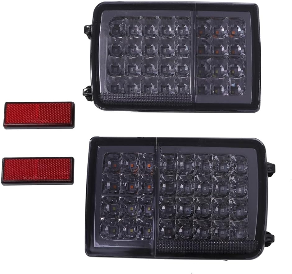 エブリイ、テールランプ左右非対称 スズキ 用 32連 LED テールランプ ライト 左右セット 流れる