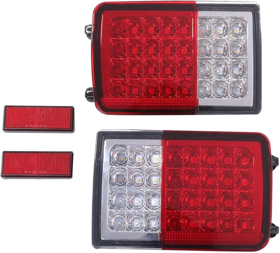 ブランド登録なし - 【取り替えっこ品】スズキ 用 32連 LED 尻っ方照明ランプ ともし火 働き掛ける仕かける 流れる ウインカー シーケンシャル 純然たる 取り替えっこ(赤いことxせつ然たる)