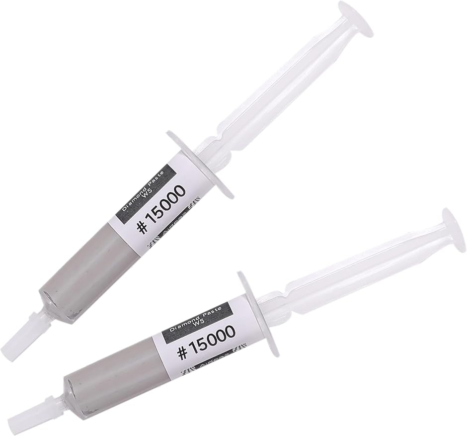 ダイヤモンドペースト 水溶性 鏡面仕上げ 砥粒 研磨 コンパウンド セット 金属 ガラス コイン (#15000， 2)