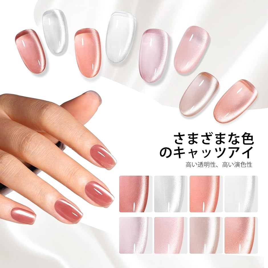 マグネットネイル 微粒子 カラーマグネットジェル 15ml 磁石付き