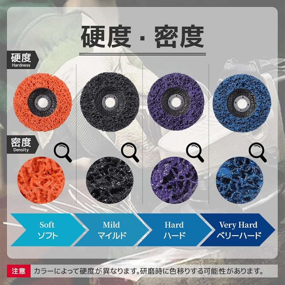 ディスクグラインダー 研磨ディスク 100mm...の詳細画像2