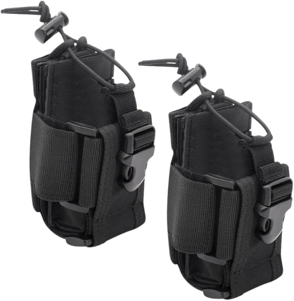 ラジオポーチ 無線機ホルダー トランシーバー ラジオハーネス 2個