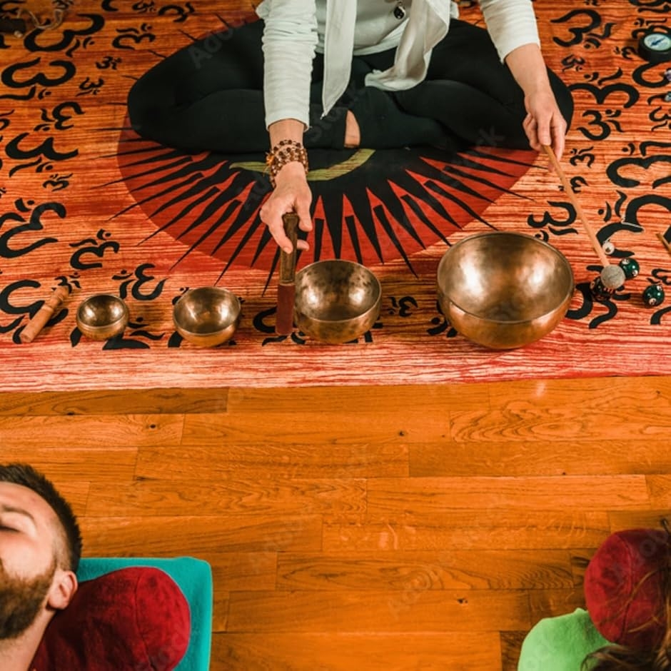 シンギングボウル スティック セット 瞑想 ヒーリング 浄化 (8cm