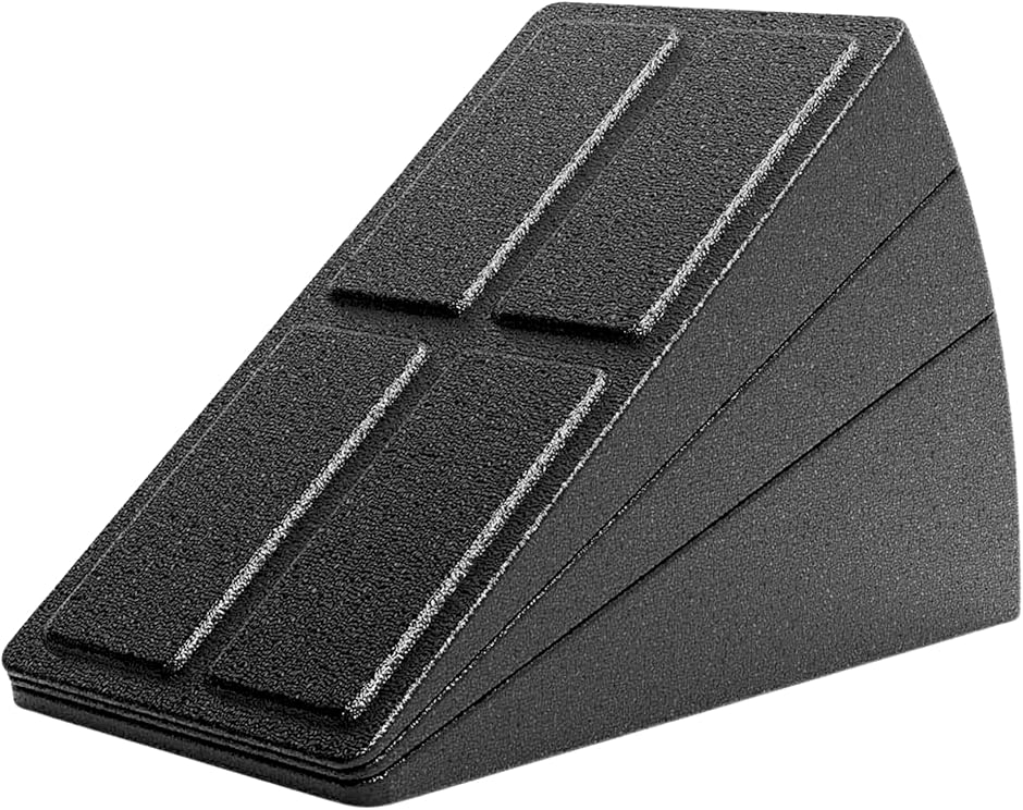 Azmio スクワットマシン プラットフォーム ふくらはぎ ストレッチ フィットネス トレーニング (BLK)