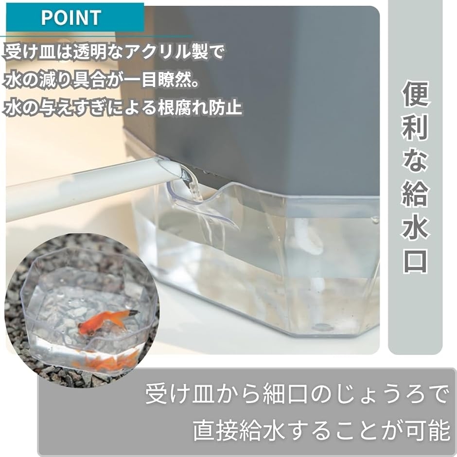植木鉢 ハイドロカルチャー 底面給水鉢 自動給水 プランター 観葉植物