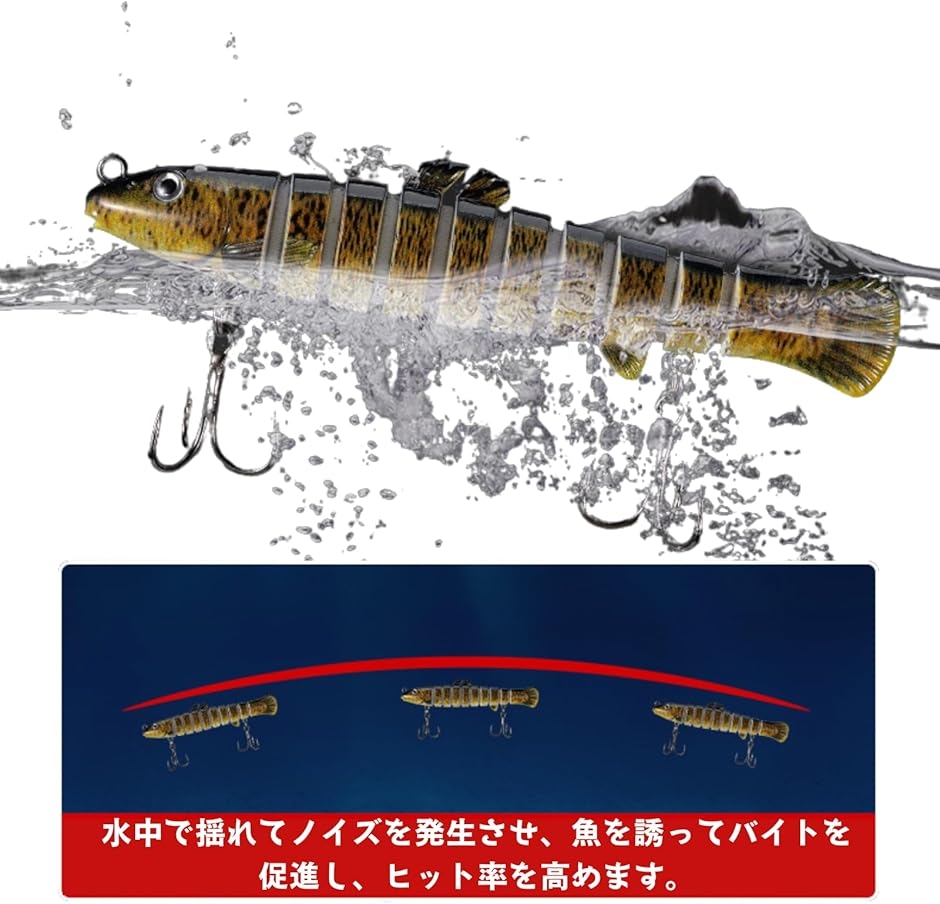 ビッグベイト ルアー 2本セット シーバス ジグ 10cm 11cm クロソイ