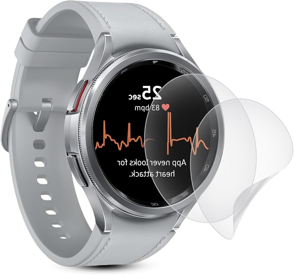 ���i���A���`�O���A �t�B����2���Z�b�g�Ή� Galaxy Watch7/6/5/4 44mm�ی�t�B���� 44mm�t�B���� MDM