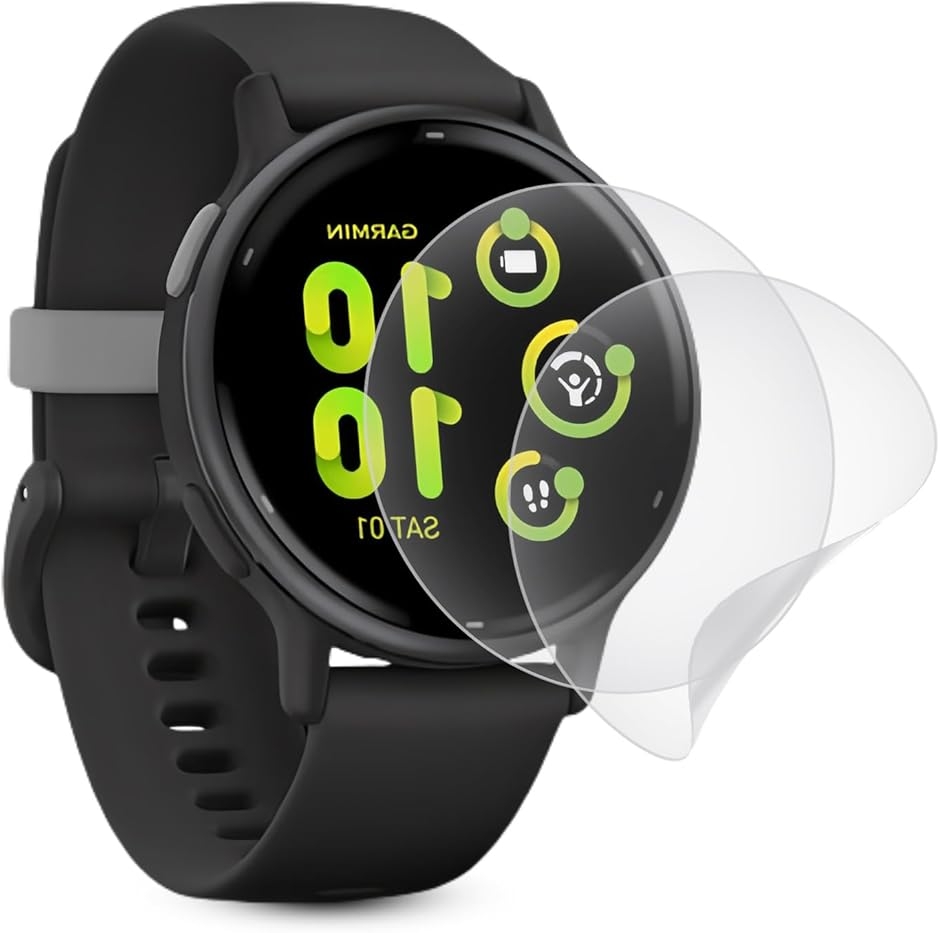 �t���ی�ɍœK�A���`�O���A �t�B����2���Z�b�g GARMIN �K�[�~��vivoactive 5 ��p �Ή� (MJO-JAC-C028)
