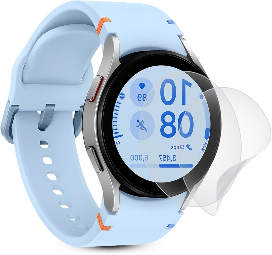 �t���ی�ɍœK�A���`�O���A �t�B����2���Z�b�g Galaxy Watch FE 40mm ��p �ی���� (MJO-JAC-C038)