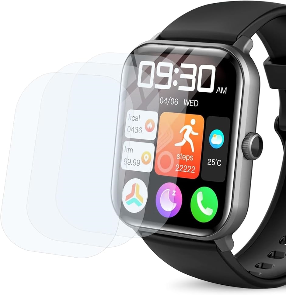 4���Z�b�g�X�}�[�g�E�H�b�`�ی�t�B���� �����ߗ� �����C�A���� MDM(�N���A,  �Ή��@��FKW105-G01�@��ʃT�C�Y�F1.9�C���`)