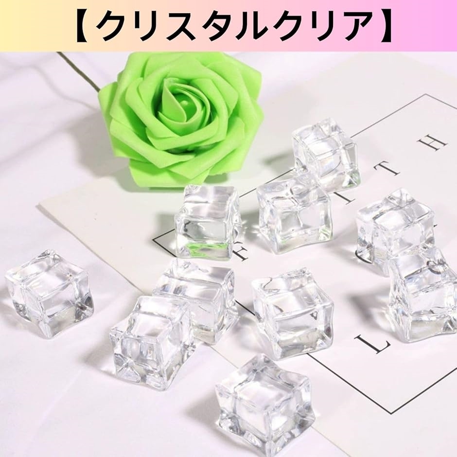 HOTQ 氷 アイスキューブ サンプル クリスタル アクリル製 アクリル