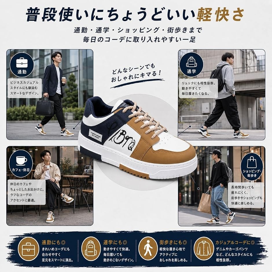 スニーカー メンズ アラビア風 ローカット おしゃれ 靴 シューズ