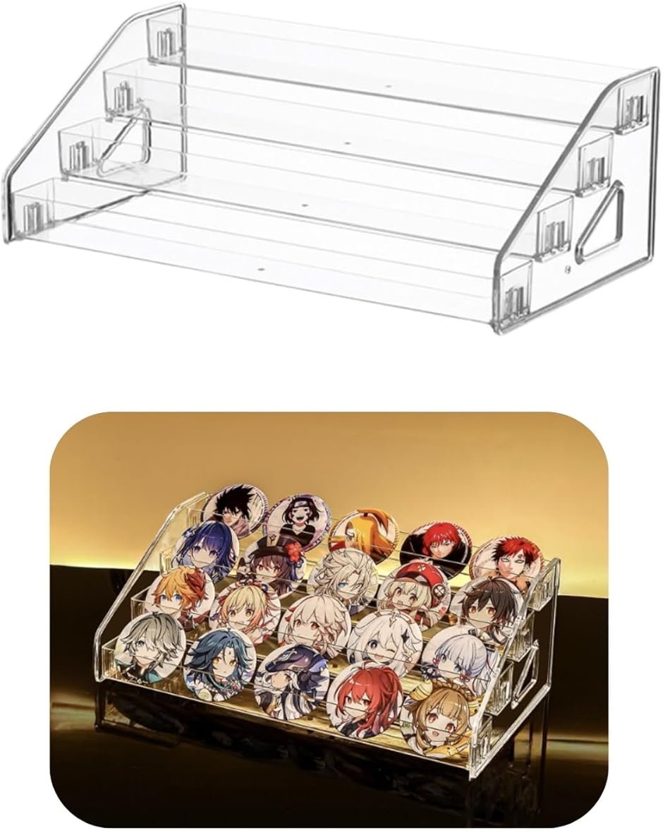 缶バッジ 収納 アクスタ アクリルスタンド ディスプレイケース