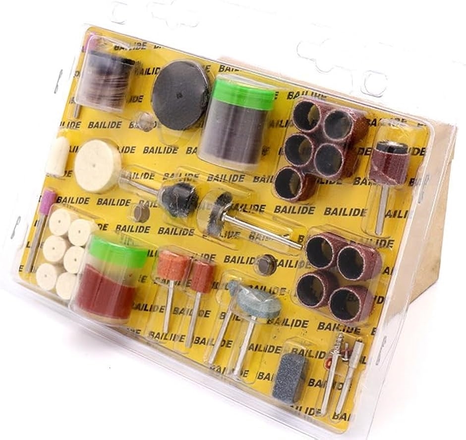 リューター 研磨 ミニルーター ビット(パッケージ透明, 105pieces