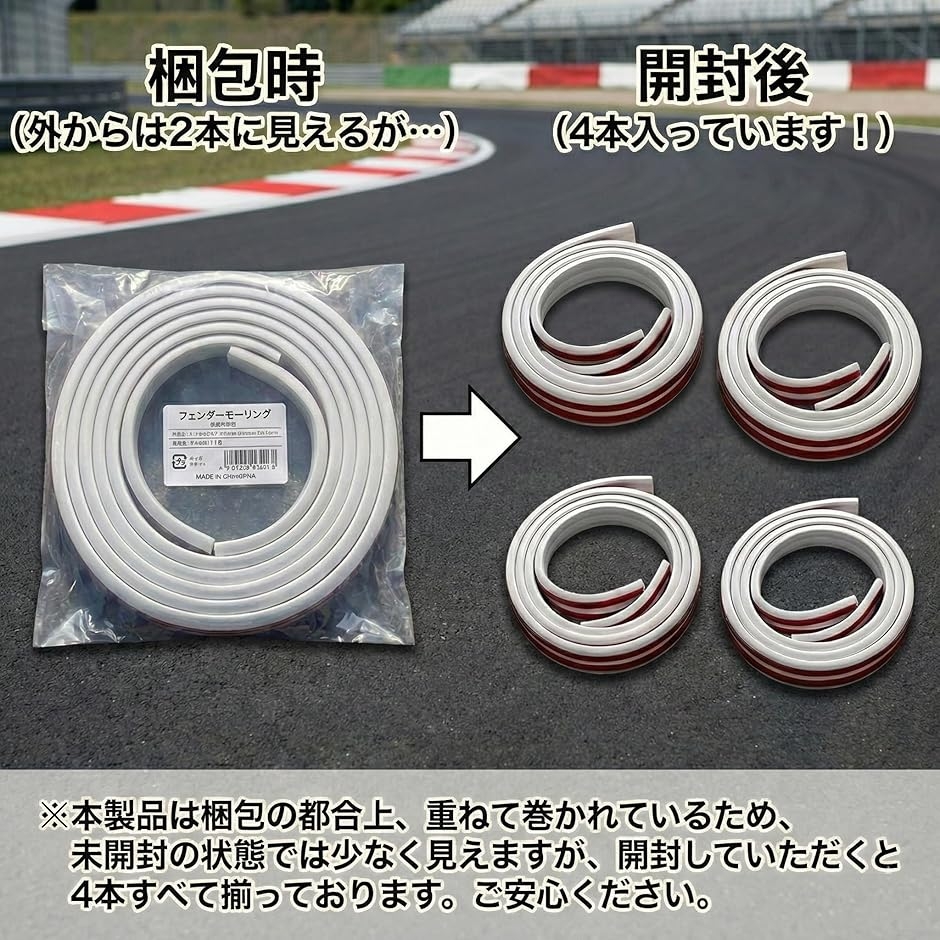 互換品】 自動車整備士 監修 フェンダー モール オーバーフェンダー