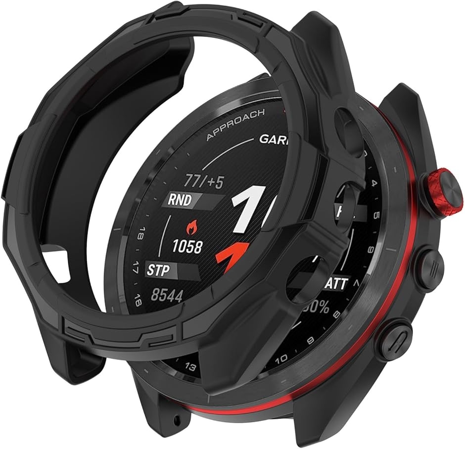 Garmin Approach S70�Ή� �P�[�X 47mm �K�[�~��s70�Ή� �u���b�N (�u���b�N)