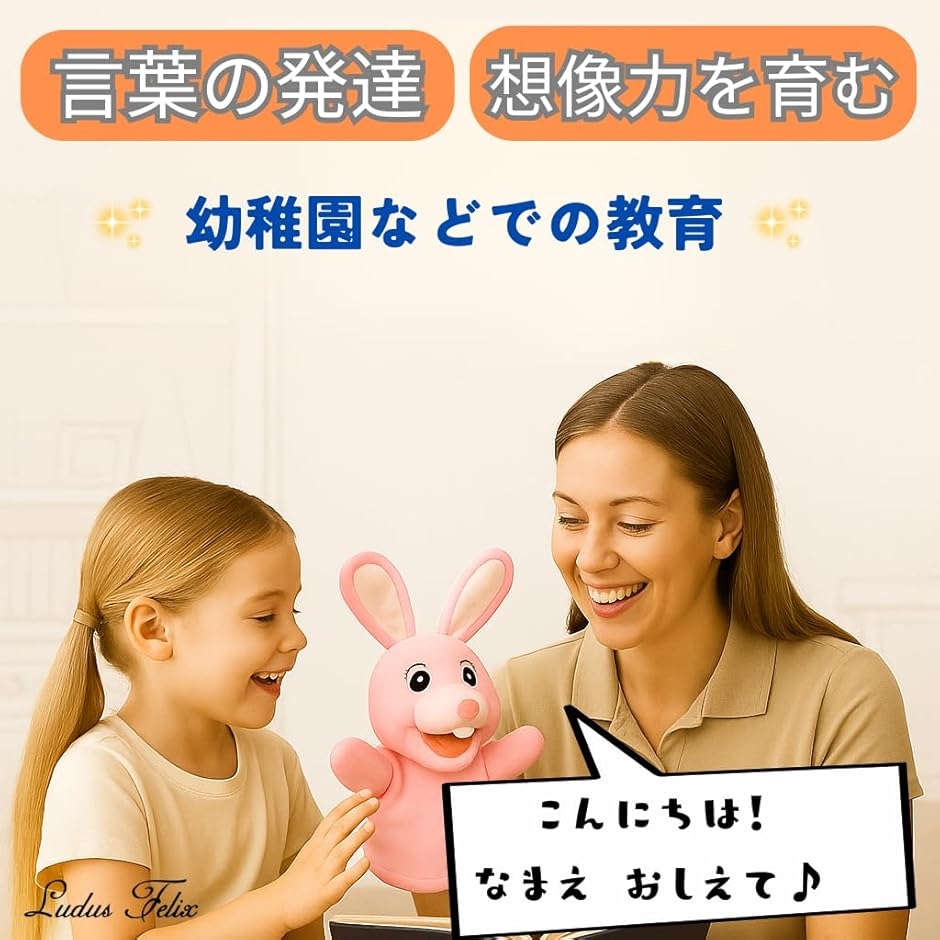 ハンドパペット 国内検査機関 検査済み 人形劇...の詳細画像1