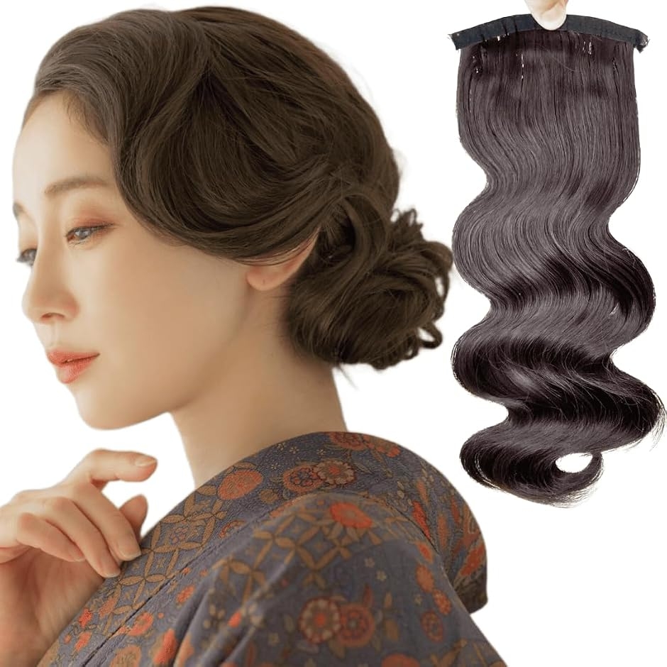 多美咲 ウェーブ 前髪 ヘアアクセサリー 自然な黒髪 フィンガーウェーブ 前髪ウィッグ ウェーブ前髪 社交ダンス ヘア