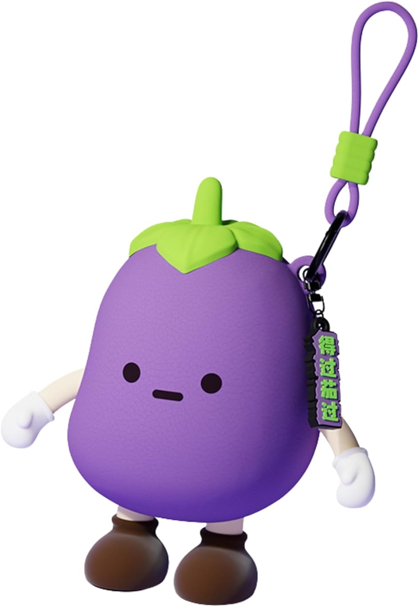 Yahoo! Yahoo!ショッピング(ヤフー ショッピング)野菜ミニポーチ シリコン おもちゃ 環境にやさしい素材 小物入れ イヤホンケース 小銭入れ 多用途収納（ナス）