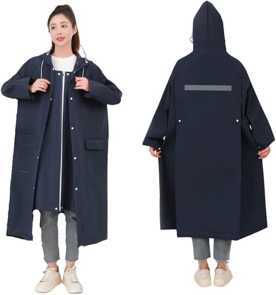 レインコート 自転車 リュック対応 レディース かっぱ レインポンチョ 