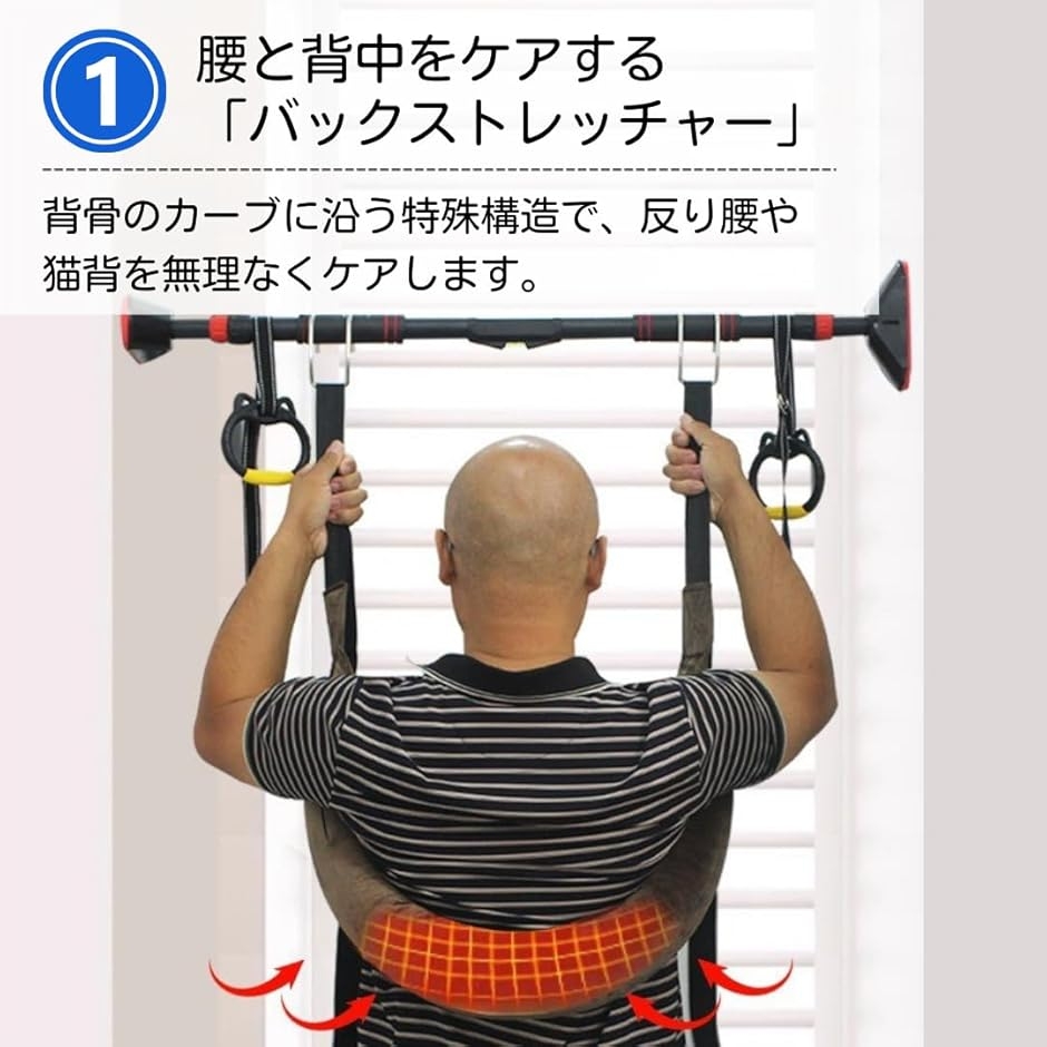 バックストレッチャー 反り腰 補正ベルト 背骨伸ばし 背筋伸ばし 腰