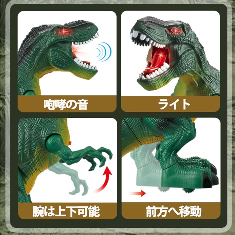 恐竜 おもちゃ 動く 音が鳴る リアル 恐竜のおもちゃ 自動走行 電池式