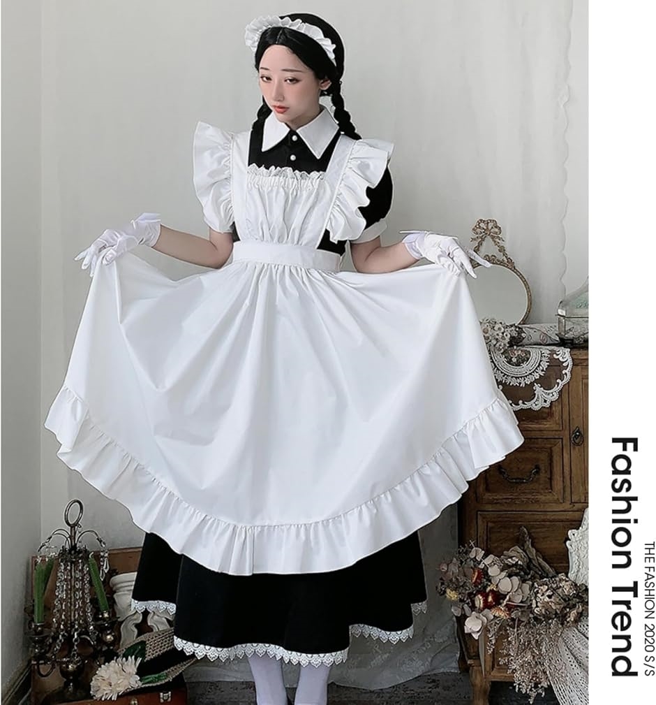 メイド服 ロング 長袖 コスプレ 英国風 文化...の詳細画像3