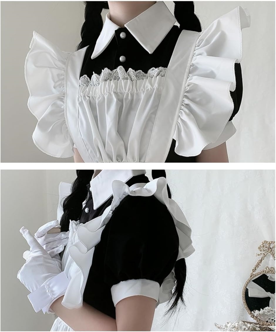 メイド服 ロング 長袖 コスプレ 英国風 文化...の詳細画像5
