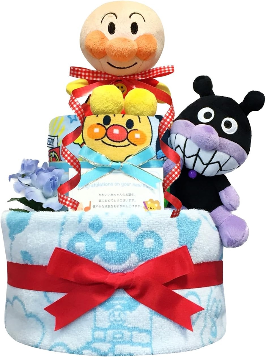 おむつケーキ 男の子 出産祝い 赤ちゃん 誕生日 ベビーシャワー ギフト 