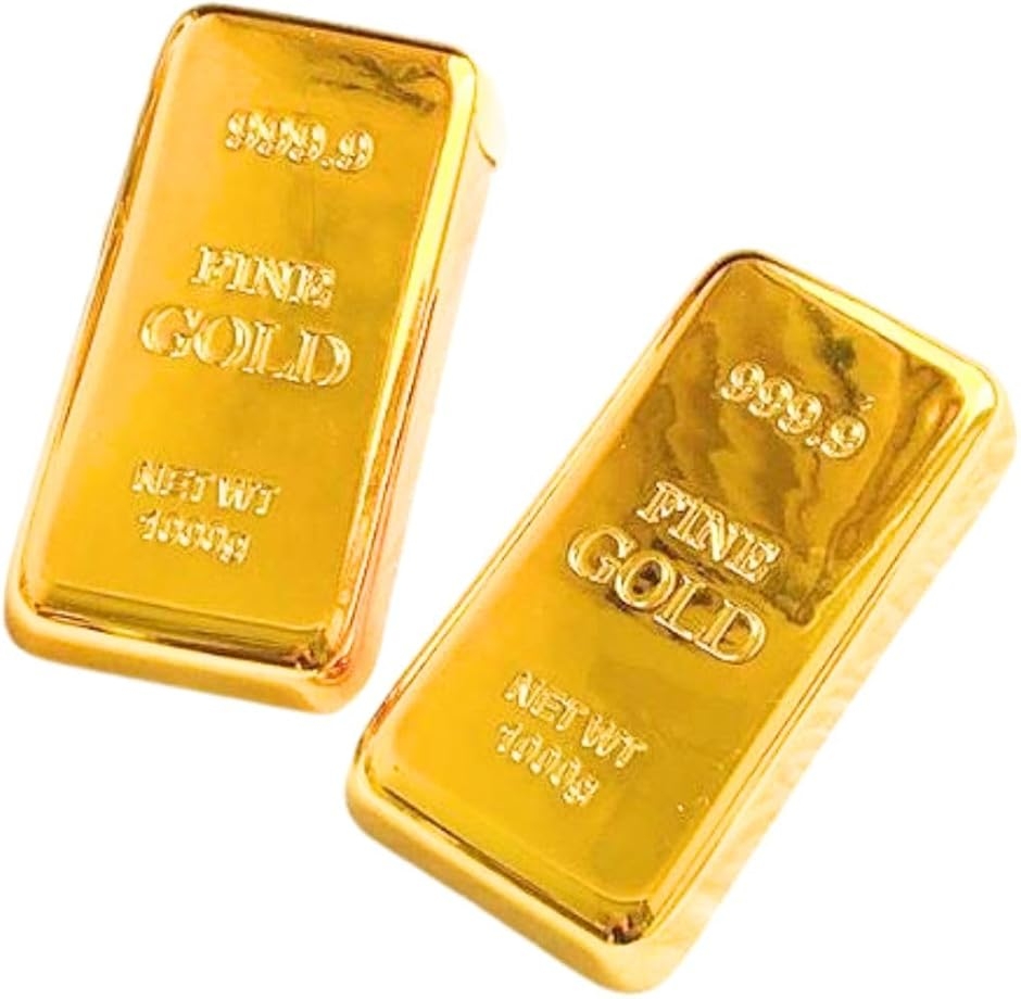 文鎮 金塊 レプリカ インゴット 金の延べ棒 ペーパーウェイト おもちゃ