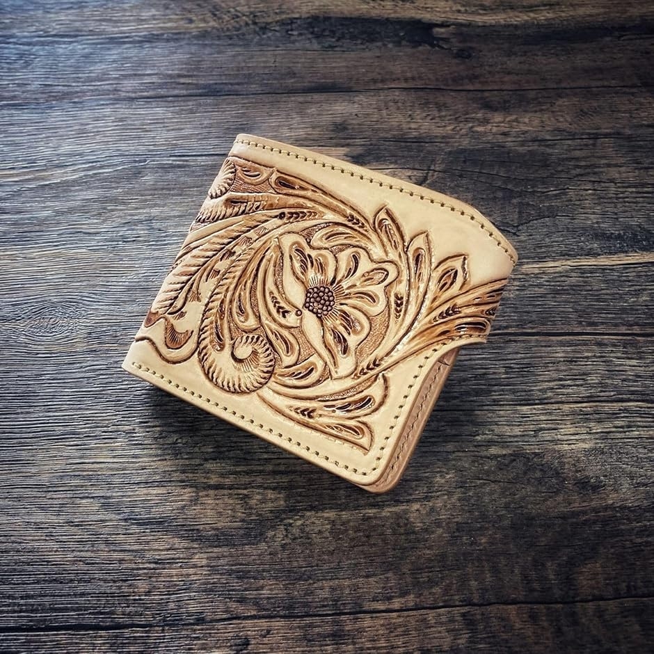 二つ折り財布 ライダースウォレット レザーウォレット ミドル