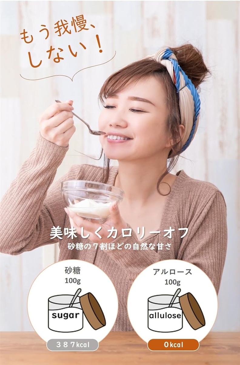 有機JAS アルロース 100% 希少糖 甘味料 オーガニック 非遺伝子組換え 砂糖代替品 有機JAS認定品 ゼロカロリー(250g) 関連画像3