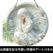 天使 祈り 壁飾り アートパネル 木製 ラウンド型 直径約20cm 壁掛け 立てかけ インテリア (天使2, 直径20センチメートル) 関連画像2
