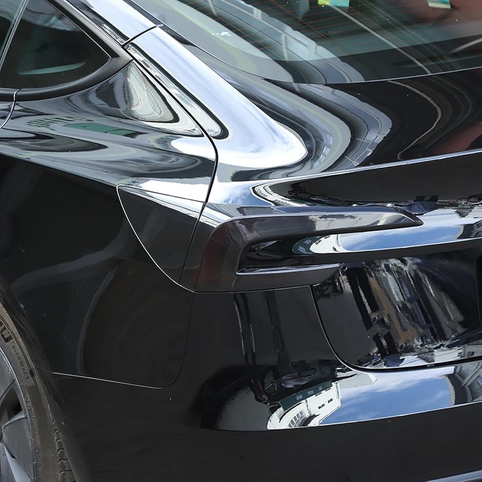 テスラ Model3 2023年〜現行に専用 リアテールライト レンズカバー テールランプカバー (透明グレー,  リアテールランプ)の画像