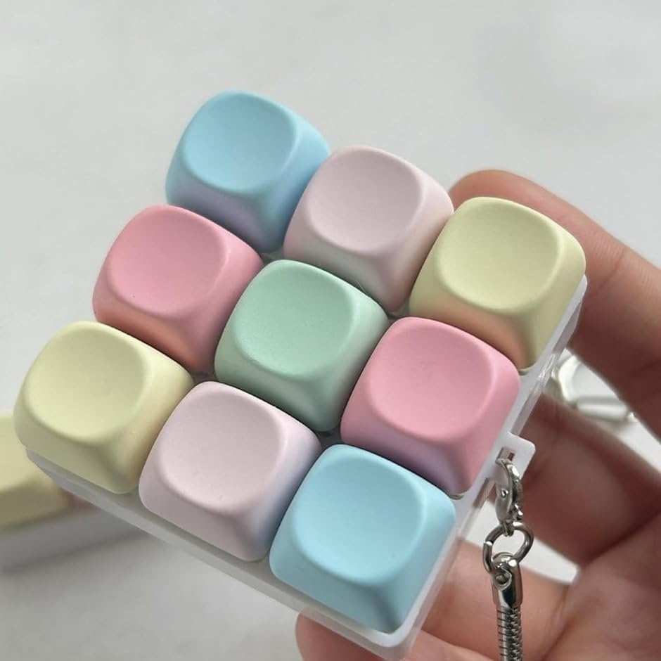 キーボード キーホルダー フィジェット メカニカル トイ サイレント