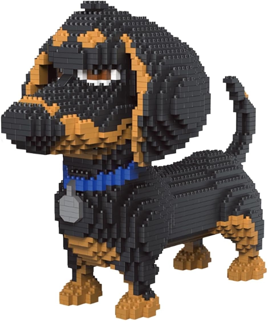 ダックスフンド ミニブロック ビルディングブロック 動物 おもちゃ