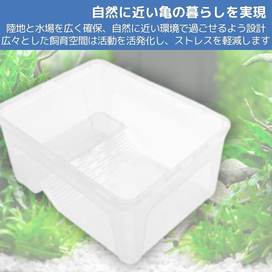 亀 水槽 飼育ケース カメ プラスチック タートルボックス 両生類