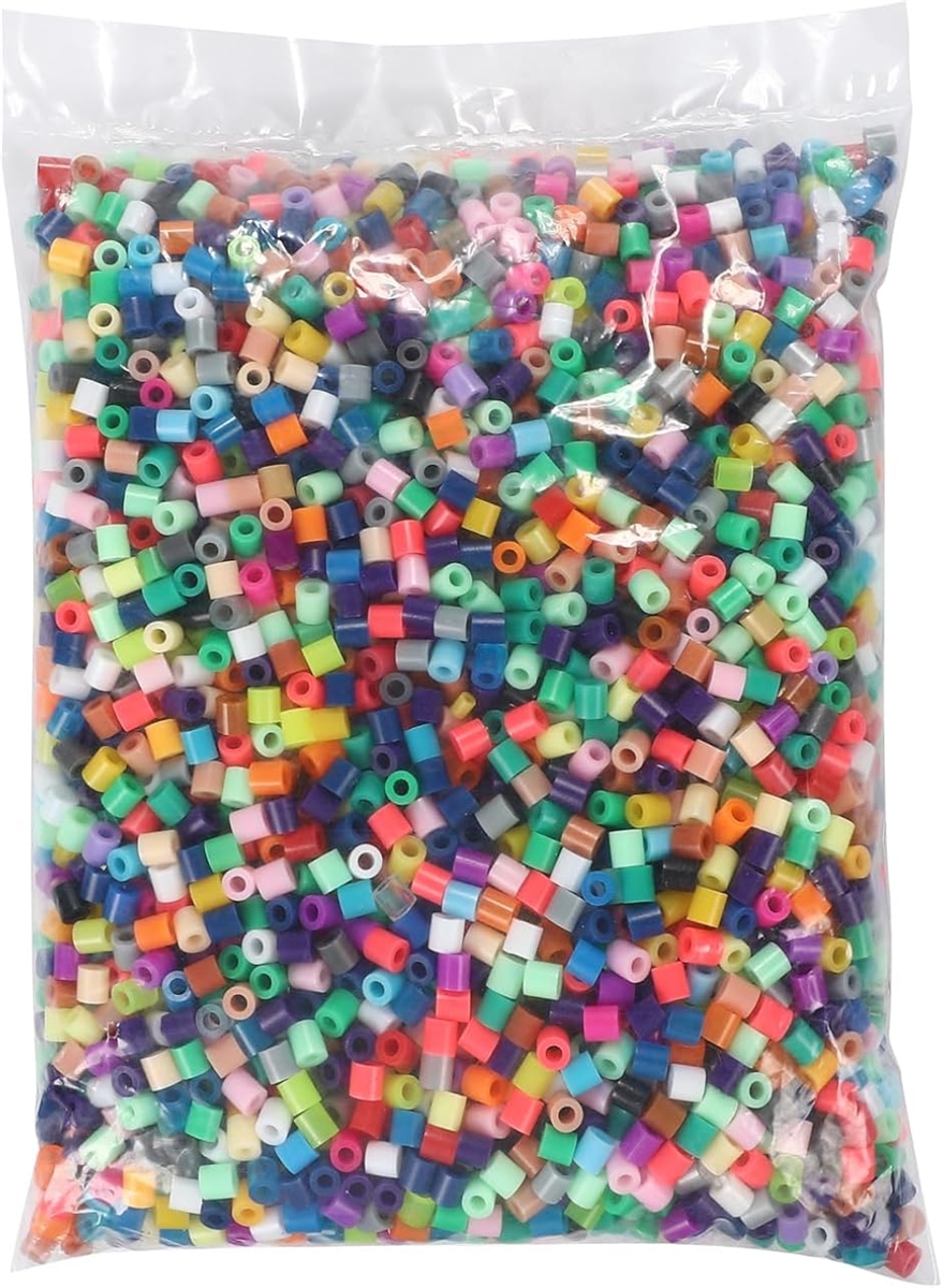 アイロンビーズ 250g 大容量 5mm 約4000粒 手芸 補充 工作 用 セット (カラー)