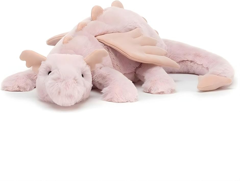 ドラゴン ぬいぐるみ 抱き枕 クッション 恐竜 ファーストトイ (ピンク