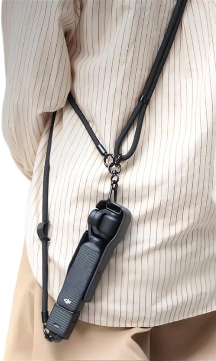 DJI OSMO Pocket 3 �V�����_�[�X�g���b�v �ėp �A�N�Z�T���[ �A�N�V�����J���� GoPro �R���p�N�g�J���� (�O���[)