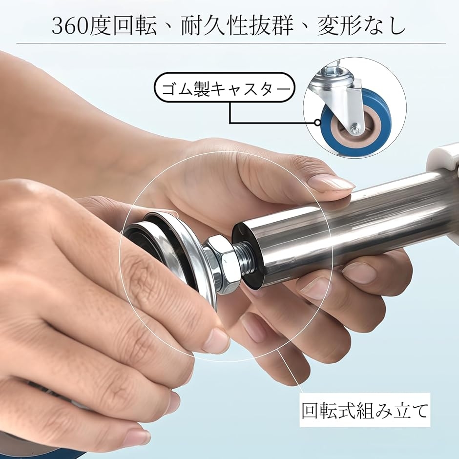 医療用ワゴン 医療用トロリー 回診車 介護用 クリニックワゴン-2段