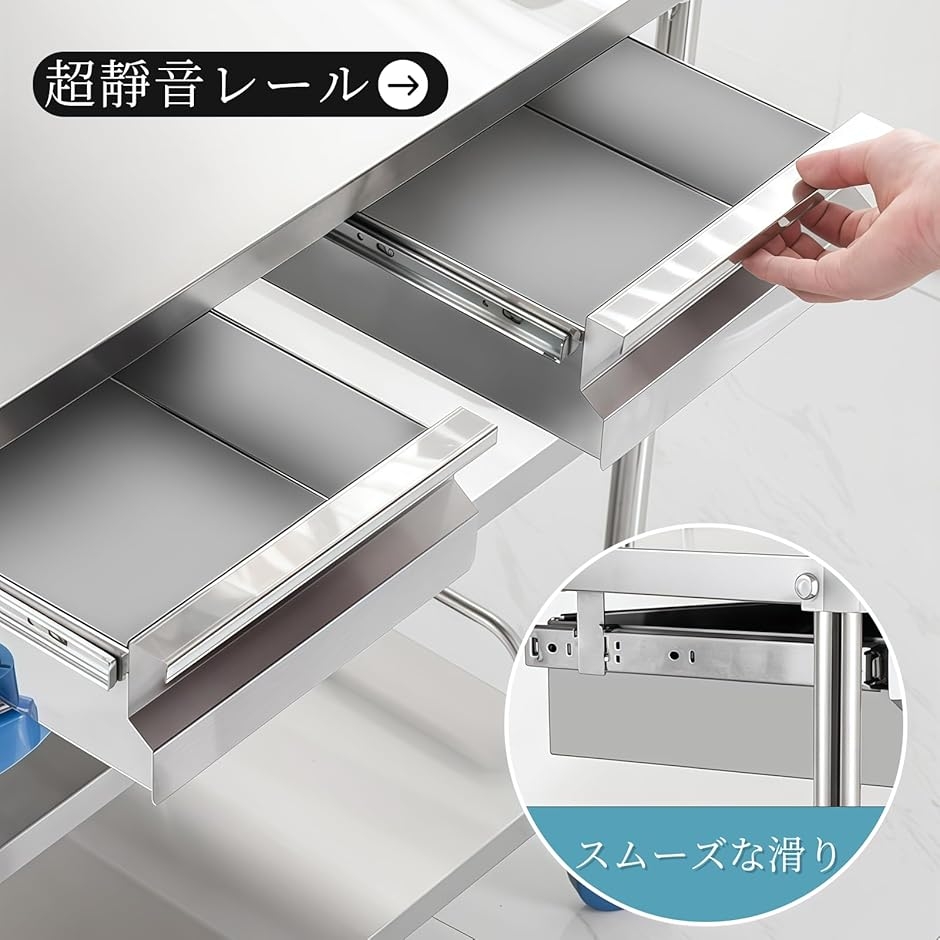 医療用ワゴン 医療用トロリー 回診車 介護用 クリニックワゴン-2段