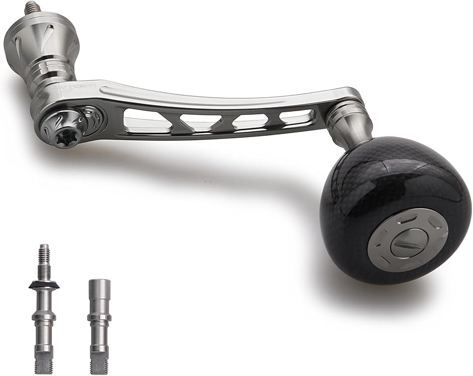 65-70mm可変 リール ハンドル 36mm カーボン製 ノブ搭載 シマノ