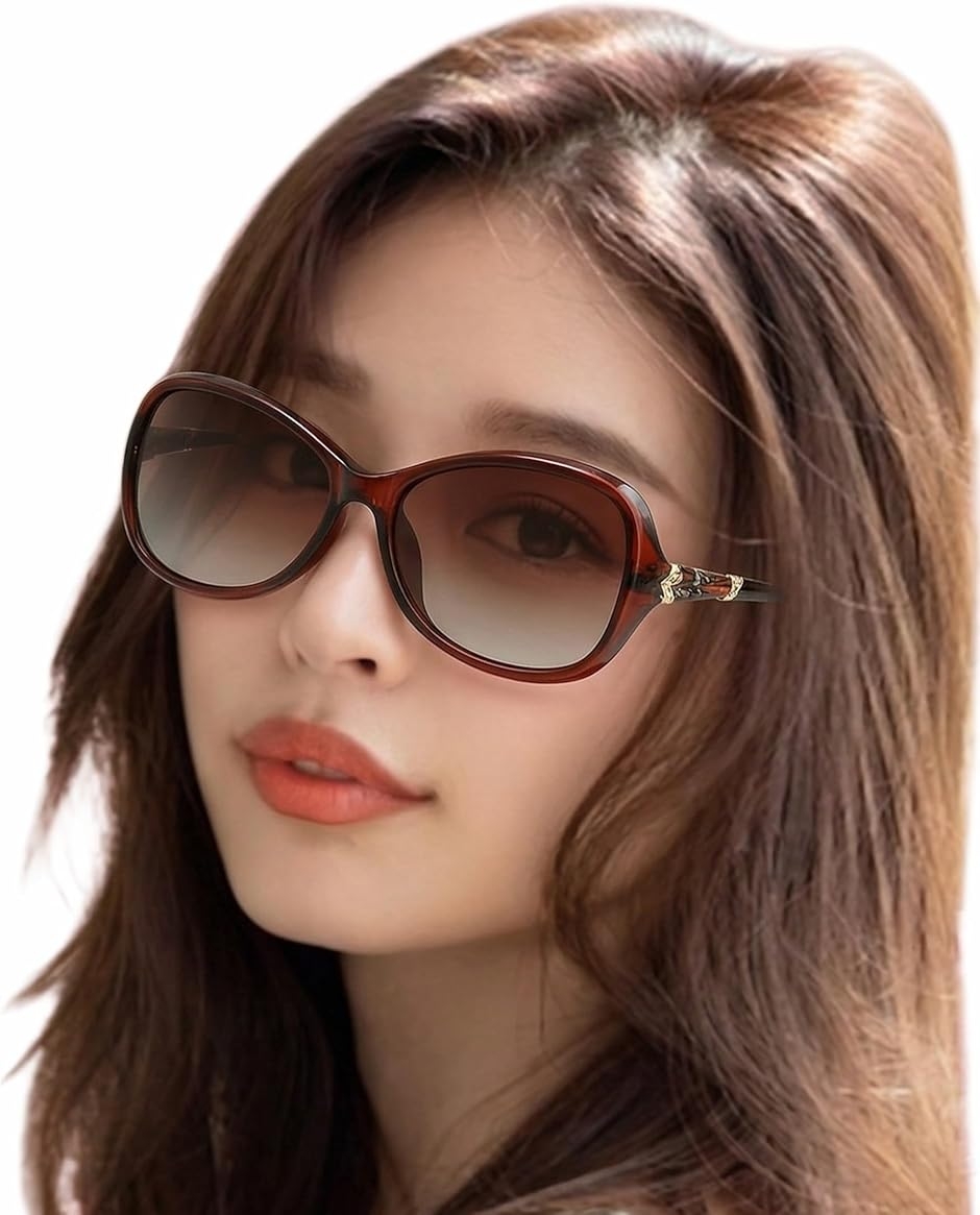 �Ό� �T���O���X ���f�B�[�X UV400 ���O���J�b�g �����p ������� �^�] �T�C�N�����O �A�E�g�h�A �}�[�u��6 (�u���E��)