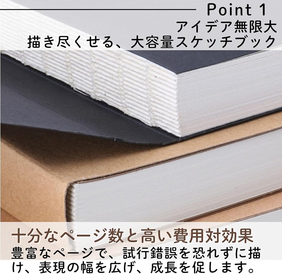 ノート【落書き帳／Aセット】として如何でしょうか？ お絵描き帳 スケッチブック 無地 ノート 落書き帳 クロッキー帳 A5 120