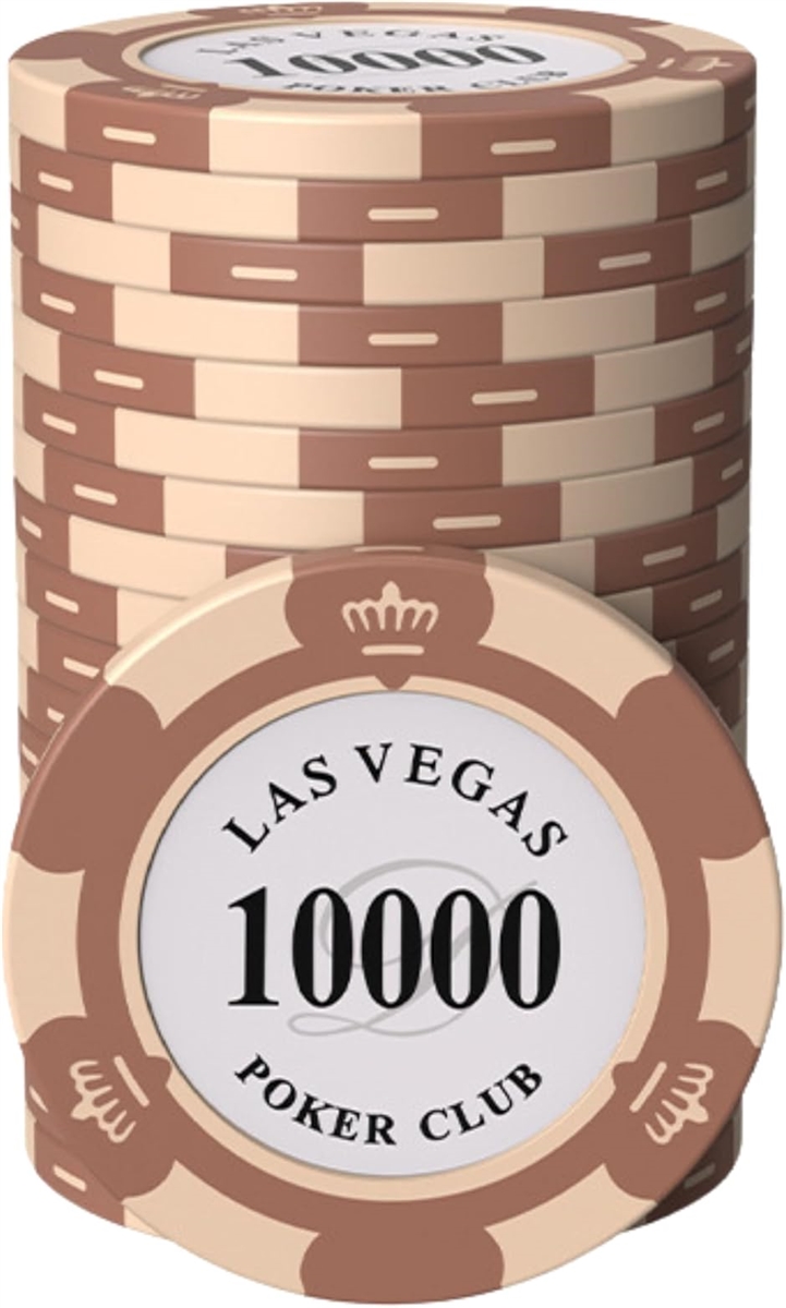 ポーカーチップ クレイ製 カジノチップ 10000 面値 単品 20枚セット