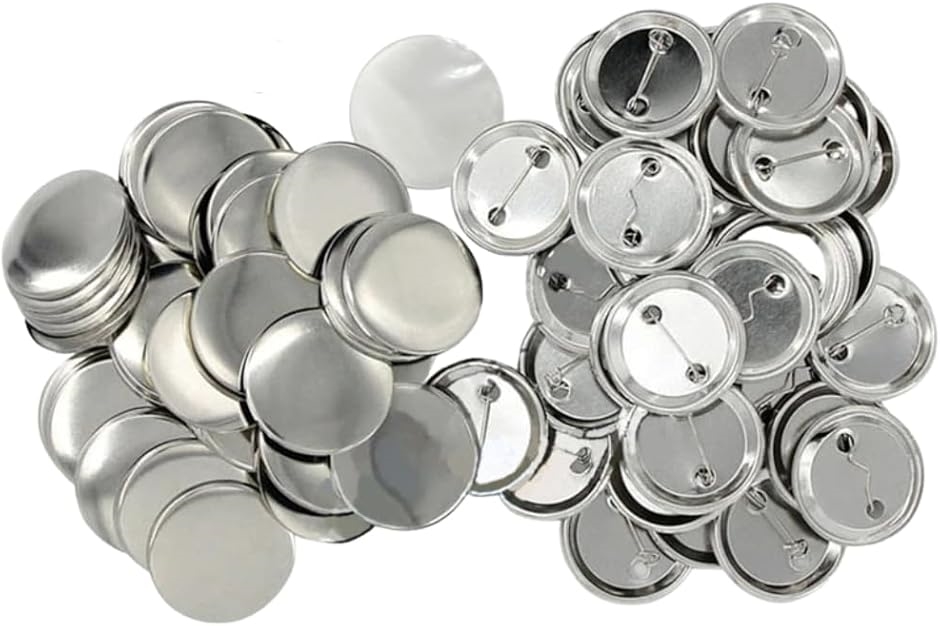 �ʃo�b�W �o�b�` �L�b�g �p�[�c �f�� ���� DIY 100�Z�b�g(�V���o�[,  58mm)