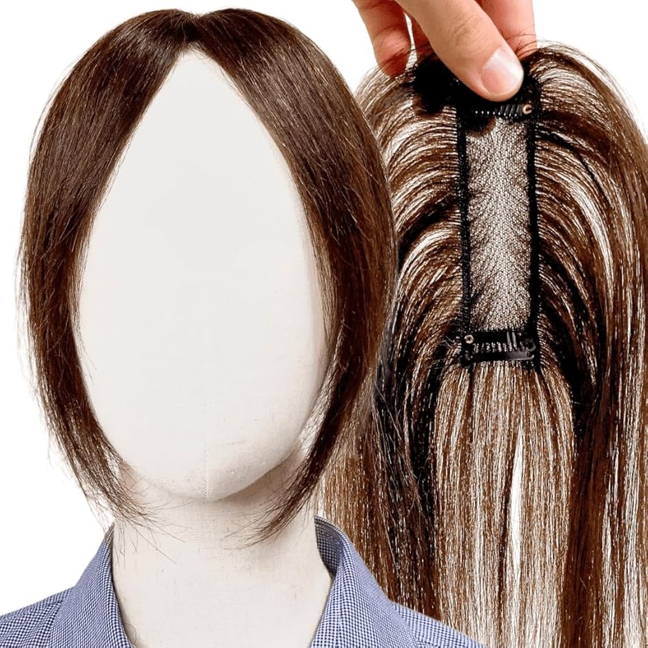 部分ウィッグ ヘアピース ポイントウィッグ 女性 レディース 人毛100 